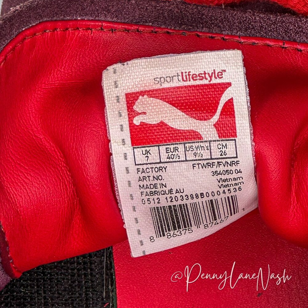 PUMA Women's Glyde Lo WN's Low Neck Sneaker 9.5 Red/Pink/Cabernet - Picture 7 of 7